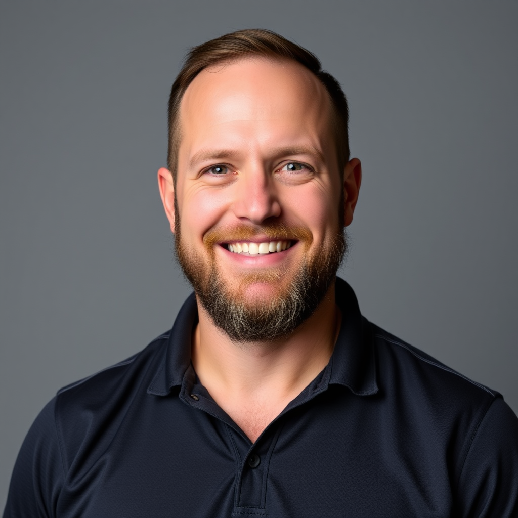 Professional headshot of Michael, a 42-year-old teacher who overcame chronic back pain and increased his functional strength through targeted training programs